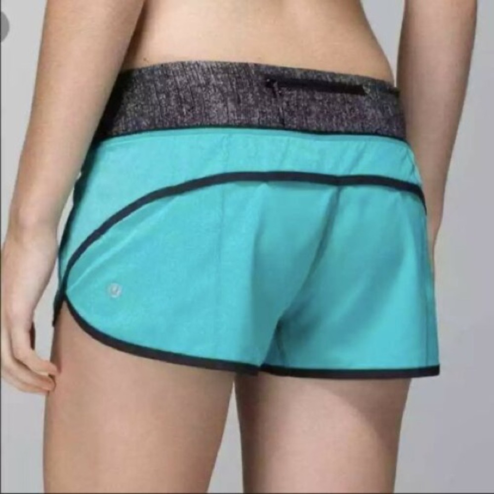 Lululemon speed up 2.5” shorts- turquoise, size 4